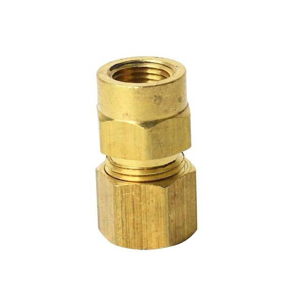 Thrifco Plumbing No. 66 5/16 Inch x 1/8 Inch Lead-Free Brass Compression FIP Adapte 4401354 - main